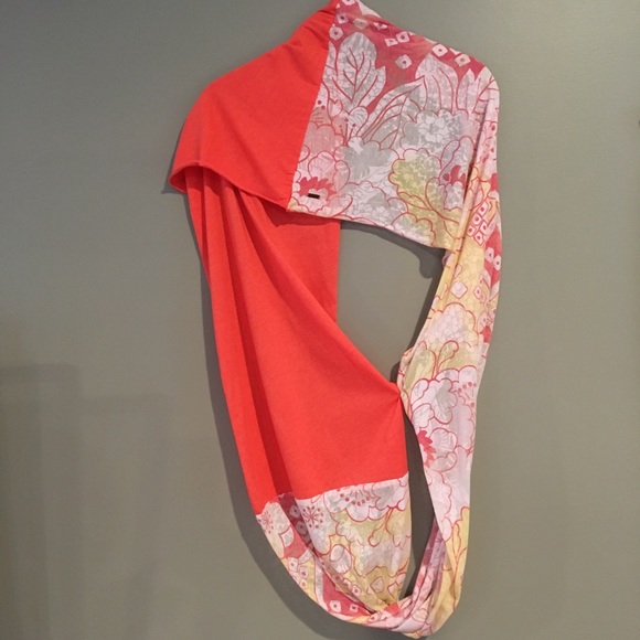 Free People salmon/cream color infinity scarf.  HOST PICK - Picture 3 of 3